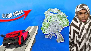 CAN YOU JUMP THE WHOLE MAP IN GTA 5! (GTA 5 MODS RP)