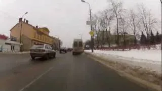 Driving through Pskov (21.01.2012) [HD]