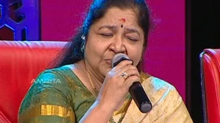 K. S. Chithra singing Oru neramenkilum kaanaathe vayyente in Super Star Junior-5