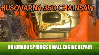 Husqvarna 350 Chainsaw Maintenance Tune-up Small Engine Repair