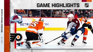 Avalanche @ Flyers 12/6/21 | NHL Highlights