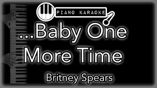 ...Baby One More Time - Britney Spears - Piano Karaoke Instrumental