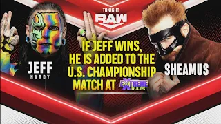 Jeff Hardy Vs Sheamus - WWE Raw 20/09/2021 (En Español)