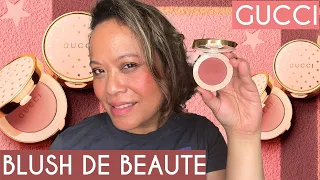 GUCCI Blushes - Blush De Beaute - ALL 6 COLOURS - Swatches ,TRY ON and Review