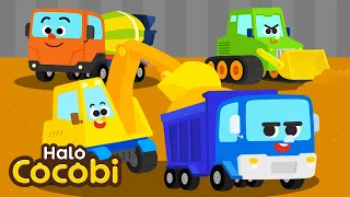 Lagu Alat-Alat Berat | Kartun Mobil Anak | Halo Cocobi Bahasa Indonesia