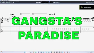 Coolio - Gangsta's Paradise (INTERACTIVE GUITAR TABS)