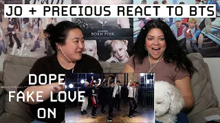 IT JUST KEEPS GETTING BETTER AND BETTER  |  BTS - “DOPE” MV + “FAKE LOVE” MV + “ON” MV REACTION