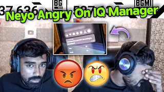 😡NEYOO ANGRY ON IQ TOURNAMENT MANAGER | POLITICS ?