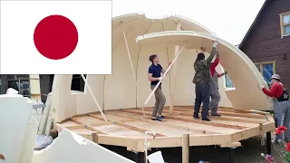 Japanese warm house in 2 hours with your own hands. Step by Step (Walls)