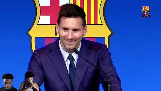 MESSI CRYING AT BARCELONA FAREWELL REACTION!!