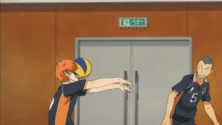 Hinata Receive The Ball by His Face Compilation [Haikyuu funny moments]