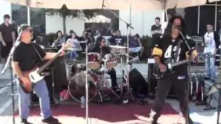 Nicko McBrain's 1st Anniversary Party for Rock n Roll Ribs me on Drums Iron Maiden