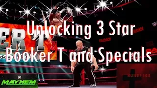 WWE Mayhem - Unlocking 3 Star Booker T and Specials