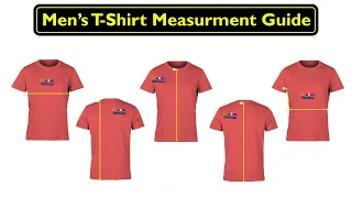 Men's T-Shirt Measurements & Size Chart Guide: