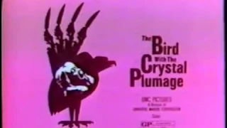 THE BIRD WITH THE CRYSTAL PLUMAGE - (1970) TV Trailer