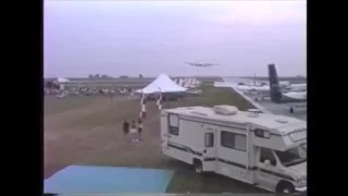 Super G Constellation Low Level Fly By  2 Views Quincy Ill 1994