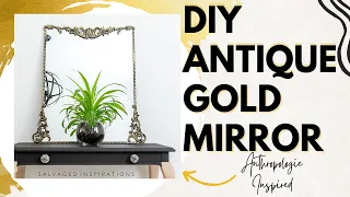 DIY ANTIQUE GOLD MIRROR