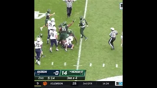 Michigan State Fumble Recovery vs. Akron | Big Ten Football