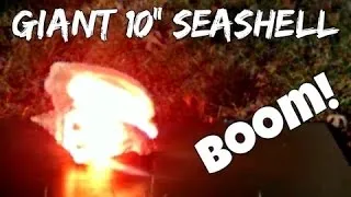 Giant Seashell in Slow Motion!! (Explosion & Sledgehammer) | Slow Mo Lab