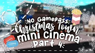 No Gamepass Winter Christmas Town I Mini Cinema I Part 4 I Bloxburg Build - iTapixca Builds