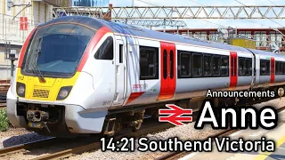 14:21 to Southend Victoria | ATOS Anne Announcement