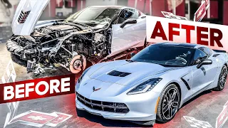 Rebuilding Crashed 2017 Chevrolet Corvette Stingray