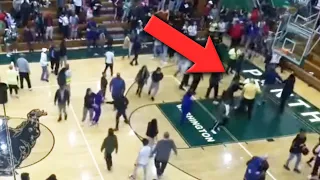 Chaos: Huge Brawl Erupts At HS Basketball Game