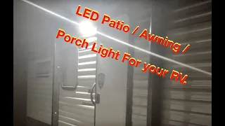 How to: Install RV Porch Light /Awning/Patio Light Upgrade / Installation - Coleman17B