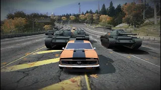 Type-59 Medium Tanks vs Super Turbo Camaro SS (NFS MW)