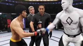 Bruce Lee vs. Renault Logan (EA sports UFC 2) - CPU vs. CPU - Crazy UFC 👊🤪