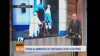 Cifras alarmantes de contagios de COVID-19 en Perú