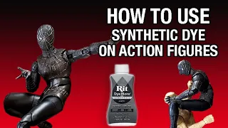 HOW TO USE SYNTHETIC DYE ON ACTION FIGURES, MARVEL LEGENDS BLACK SUIT SPIDER-MAN