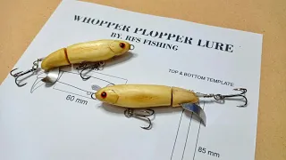 Tutorial Cara membuat umpan WHOPPER PLOPPER/ How to make WHOPPER PLOPPER LURE