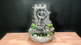 Amazing waterfall fountain water fountain home and garden decor ideas