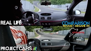 Project CARS Vs Real Life - Renault Megane RS @ Nordschleife - Comparison