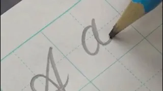 How to write English capital and small letter in cursive | Pencil handwriting | Calligraphy