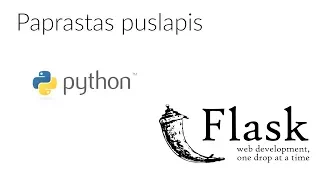 Pamoka: Python - paprastas puslapis su Flask