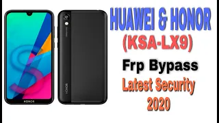 Huawei Honor 8S KSA LX9 FRP Bypass New 2020 Done