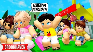 TODOS os BEBÊS ÓRFÃOS FUGIRAM do ORFANATO de BROOKHAVEN | Historinha ROBLOX | Brookhaven RP🏡