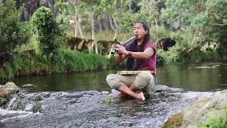 LOVE MOUNTAIN🏞️ - SOUND OF THE ANDES - RELAXING NATIVE FLUTE - NATURAL SOUND OF THE RIVER - QUENACHO