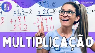 MULTIPLICAÇÃO DE NÚMEROS DECIMAIS | Multiplicação com vírgula  Prof. Gis/