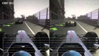 Formula One F1 2010 PS3/360 Gameplay Frame-Rate Analysis