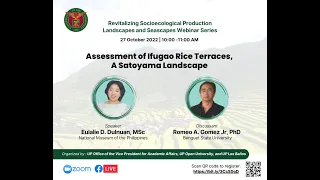 8th webinar Assessment of IRT Satoyama Landscape