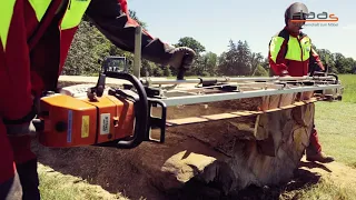 Gigantische Eiche wird mit Motorsägen zu Tischplatten gesägt!