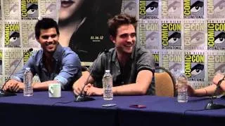 Breaking Dawn Part 2 Comic Con 2012 Panel #1 - Robert Pattinson, Kristen Stewart, Taylor Lautner