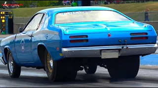 Old School Power Vintage Muscle Car Drag Races