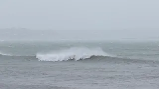 Surfing at boneyard cornwall