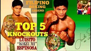 PINOY BOXER LUISITO ESPINOSA TOP 5 KNOCKOUTS HIGHLIGHTS