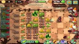 Plants vs Zombies 2: Wild West Day 23 Walkthrough