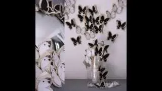 Как сделать декор интерьера бабочками.How to make interior decoration butterflies.